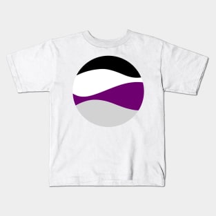 Demisexual Waves Circle Kids T-Shirt